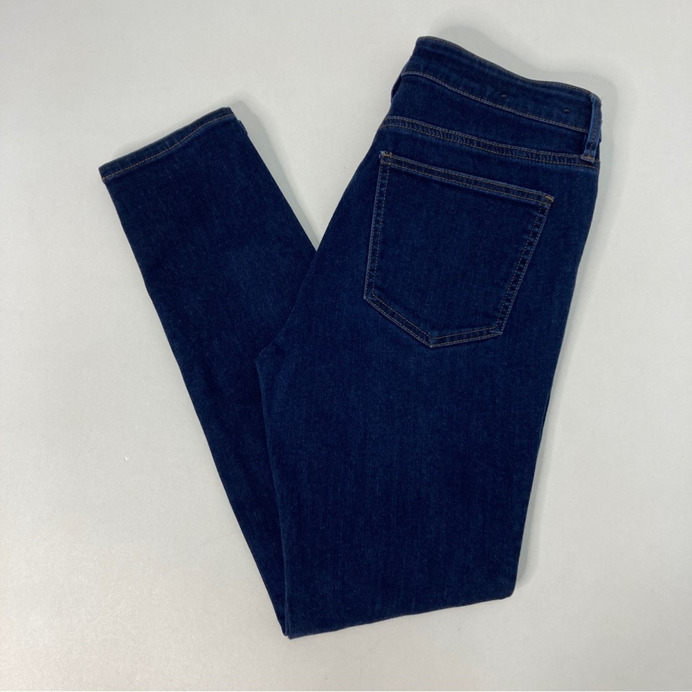 Ann Taylor The Skinny Curvy Fit Jeans Womens Size 4 Dark Wash